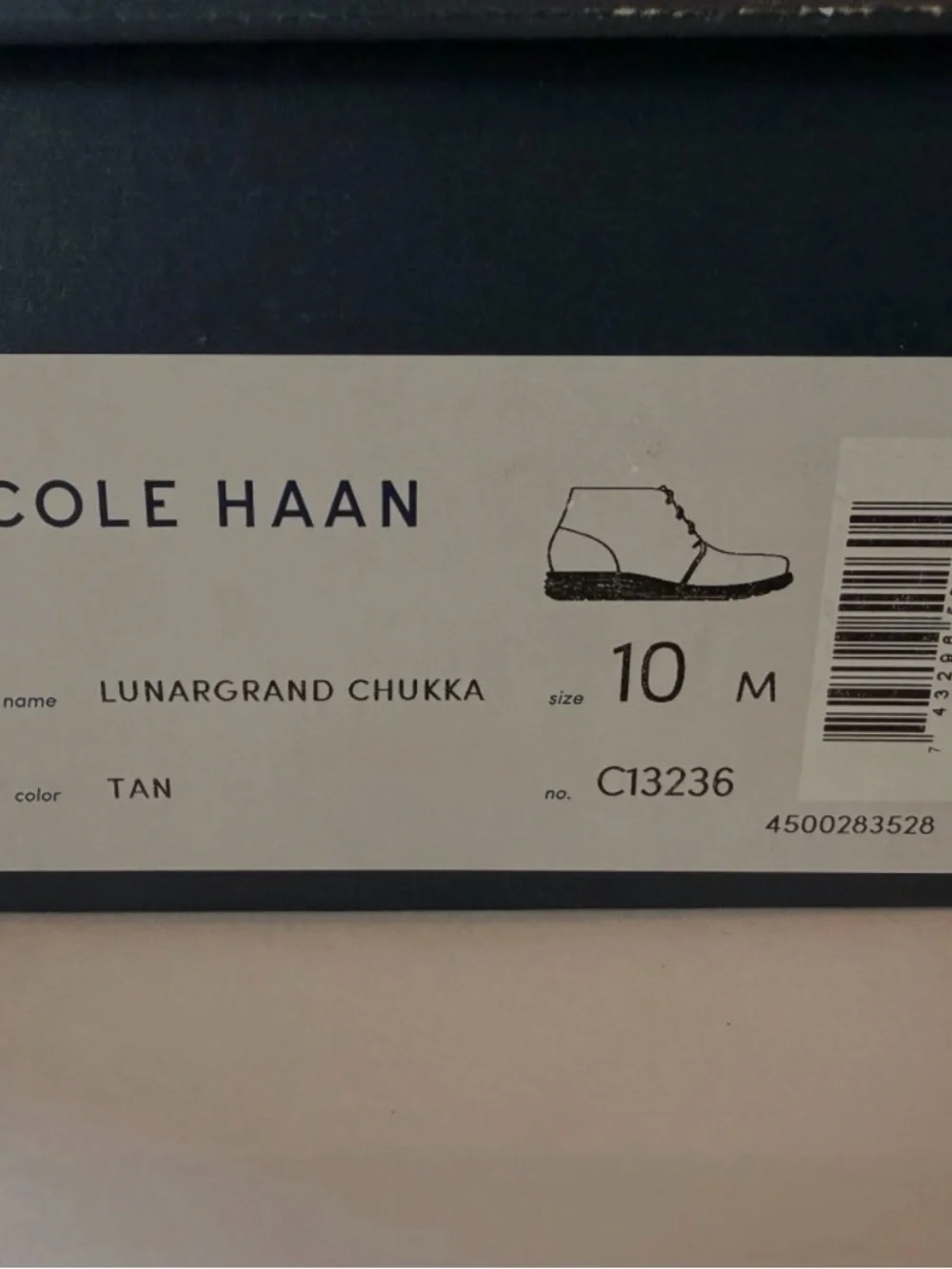 Cole Haan Tan Suede Chukka Boots with Cream Laces